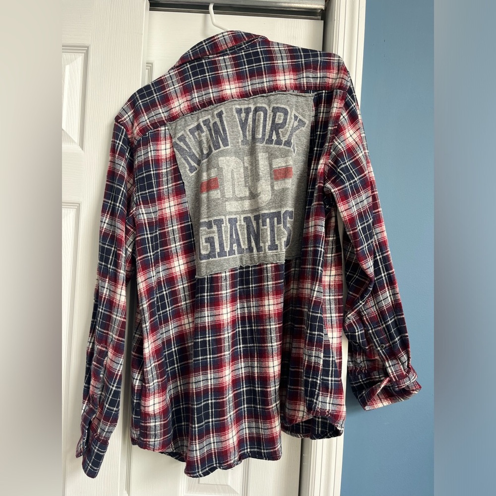 Custom NY giants flannel
